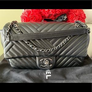 Chanel CC Chevron Flap Bag